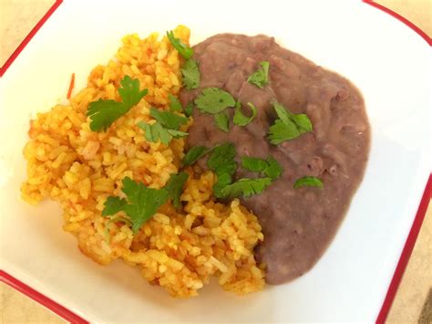 mexican rice and refried beans