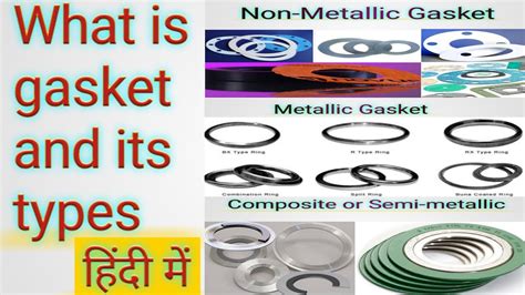 What is gasket in Hindi |Gasket Types | Gasket and its types & application | Types of gasket ...