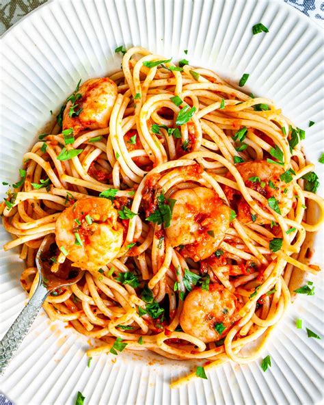 Tomato Shrimp Pasta - Craving Home Cooked