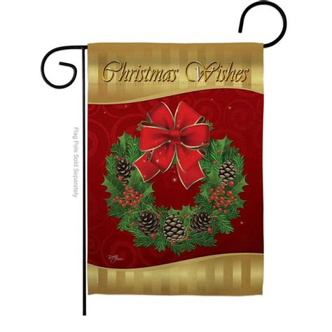 Christmas Wishes Garden Flag - Christmas Flags - Christmas Décor