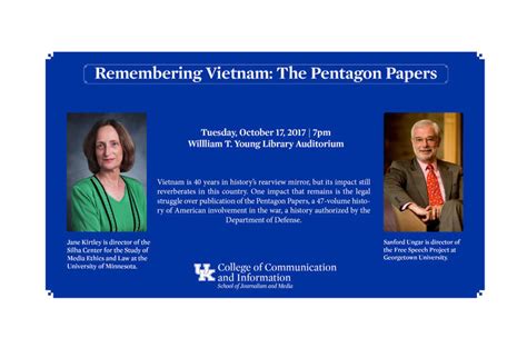 Scholars to Speak on Pentagon Papers Case Tuesday Night | UKNow