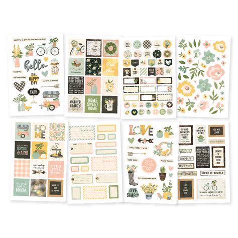 Spring Farmhouse 4x6 Stickers – Simple Stories