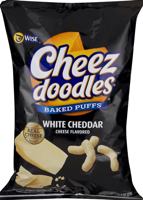 Cheese Puffs Chips Walmart Wise Foods White Cheddar Cheese Doodles Baked Puffs 8.0 Oz. Bag (3 ...