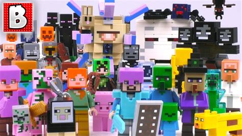 Every LEGO Minecraft Minifigure, Creature & Mob Ever Made!!! | 2018 ...