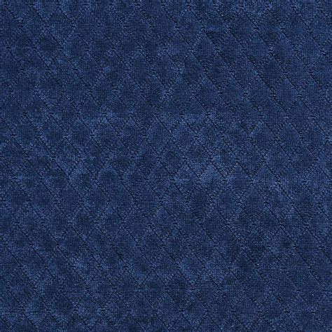 A922 Navy Blue Diamond Stitched Velvet Upholstery Fabric