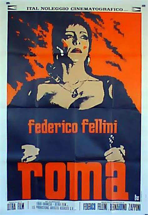 "FELLINI ROMA" MOVIE POSTER - "FELLINI'S ROMA" MOVIE POSTER