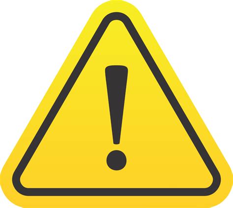 Warning icons in yellow triangle 18867188 PNG