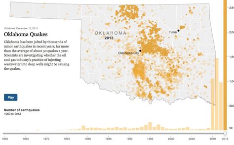 Fracking Earthquakes Map