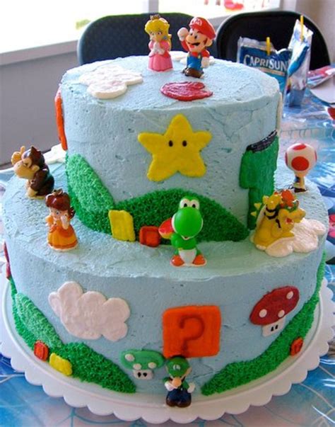 Super Mario Birthday Cakes / Super Birthday Cake D Vtwctr : Cake was made by me and my wife.