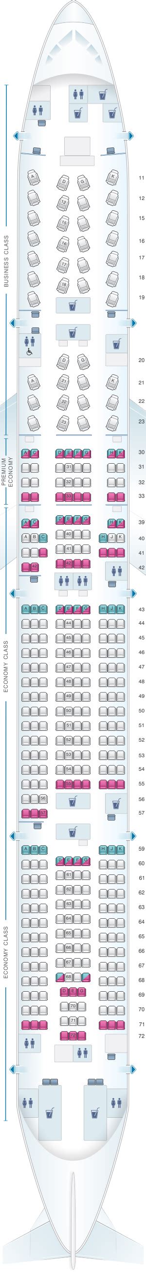 Seat Map Cathay Pacific Airways Boeing B777 300 (77K) | SeatMaestro