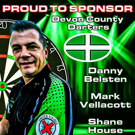 United Fixings Proudly Sponsors Devon County Darts Team Members in UKD