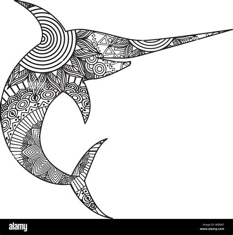 Marlin Fish Coloring Coloring Pages