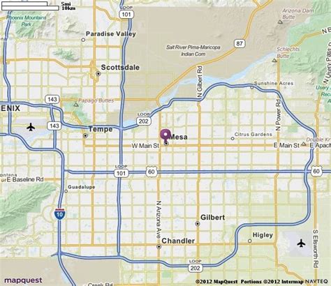 Mesa, AZ Map | MapQuest | Mesa, Mesa az, Butte