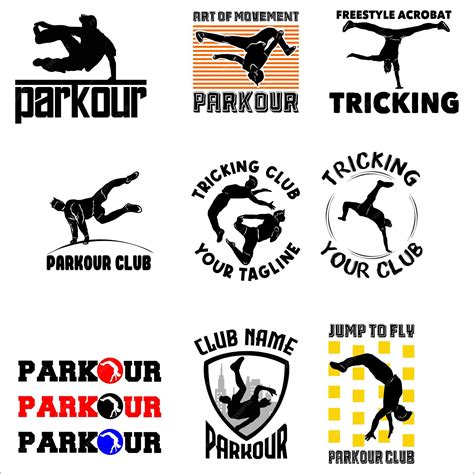 Premium Vector | Parkour logo icon vector