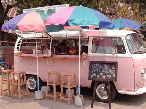 pretty in pink!! | Food truck, Mobile cafe, Food cart