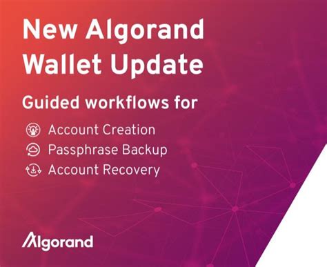 ALGO Wallet Updates! : r/algorand