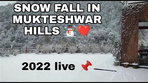 Mukteshwar snowfall 2022 ☃️🥶.LIVE 📌 || SUBSCRIBE FOR FULL VLOG ️ - YouTube