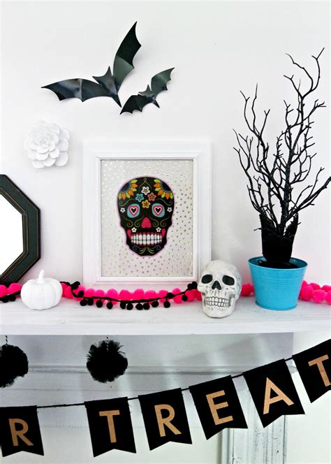 DIY Dollar Store Skull Halloween Decor - My Life and Kids