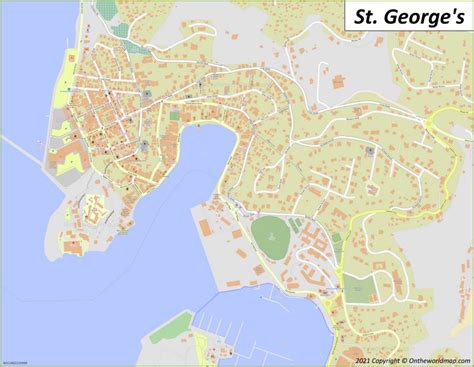 St. George's Map | Grenada | Maps of St. George's