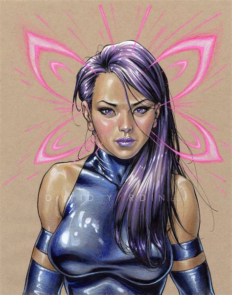 Psylocke by David Yardin | Psylocke, Comic book artwork, Marvel