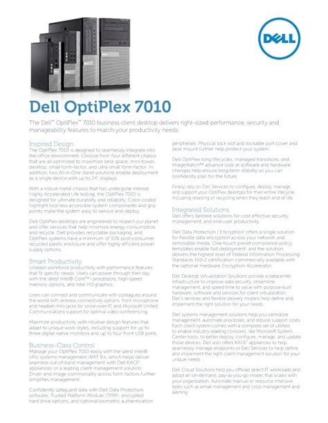 (PDF) Dell Optiplex 7010 Spec Sheet - DOKUMEN.TIPS