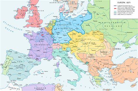 Europe, 1871 | Europe map, Map, Congress of vienna