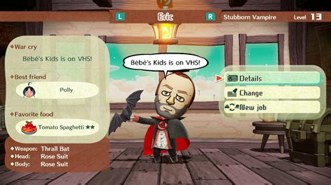 Miitopia: How to unlock the Vampire Class