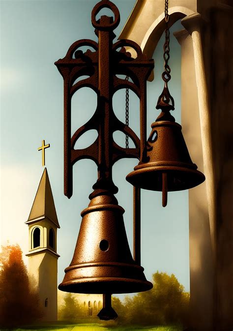 Church Bells, Generative AI Illustration Digital Art by Miroslav Nemecek - Fine Art America