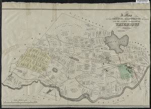 Plan of Watertown. the colored portion showing the part proposed to be ...