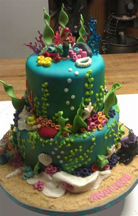 34 HQ Pictures Ariel Birthday Cake Decorations - My Cake Decorating Journal: Lesson 14 ...