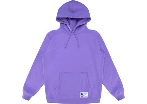 Supreme Champion Hooded Sweatshirt (SS18) Light Purple