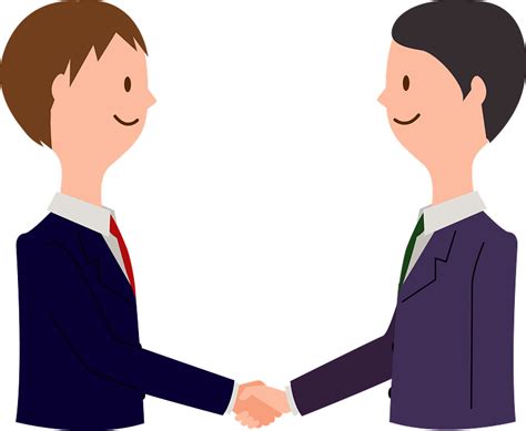 Businessmen are Shaking Hands clipart. Free download transparent .PNG | Creazilla