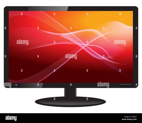 Black monitor with colorful background Stock Photo - Alamy