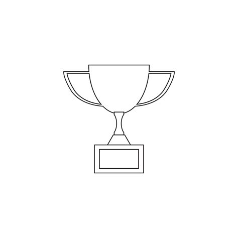 Trophy cup vector icon 13938457 Vector Art at Vecteezy