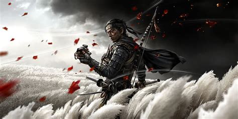 750x1334px | free download | HD wallpaper: field, foliage, katana, mask, bow, samurai, ninja ...