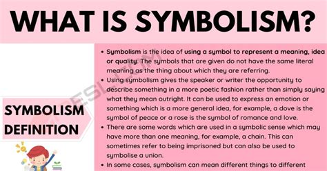 Symbolism: Definition and Examples of Symbolism in Speech & Writing • 7ESL