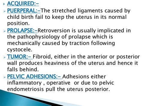 Retro-version of uterus