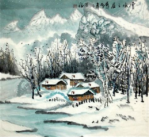 Chinese Snow Landscape Painting | Chinese Painting Blog