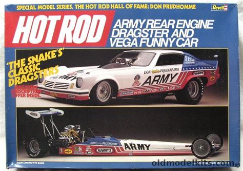 Revell 1/16 Don Prudhomme 'The Snake' Army Rear Engine Dragster and ...