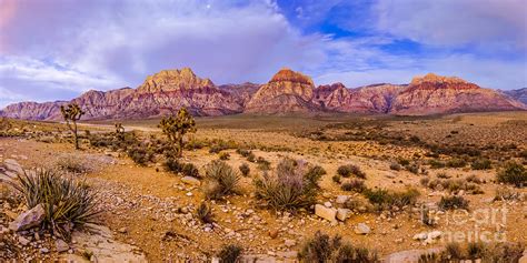 Rainbow Wilderness Panorama at Red Rock Canyon before Sunrise - Las ...