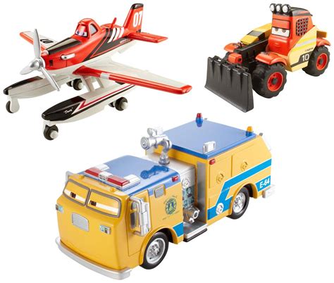 Amazon.com: Disney Planes: Fire and Rescue Die-Cast Vehicle (3-Pack): Toys & Games