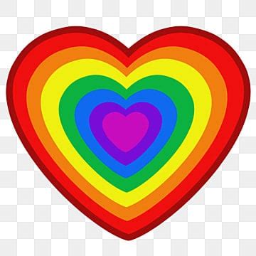 Rainbow Heart PNG Transparent Images Free Download | Vector Files | Pngtree