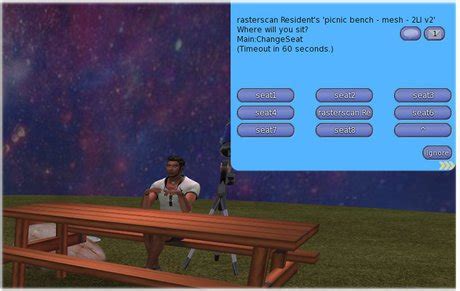 Second Life Marketplace - picnic table bench - mesh - 2LI