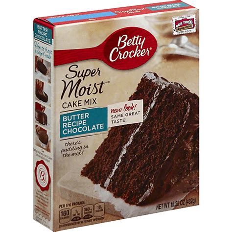 Betty Crocker Super Moist Cake Mix, Butter Recipe Chocolate | Cake ...