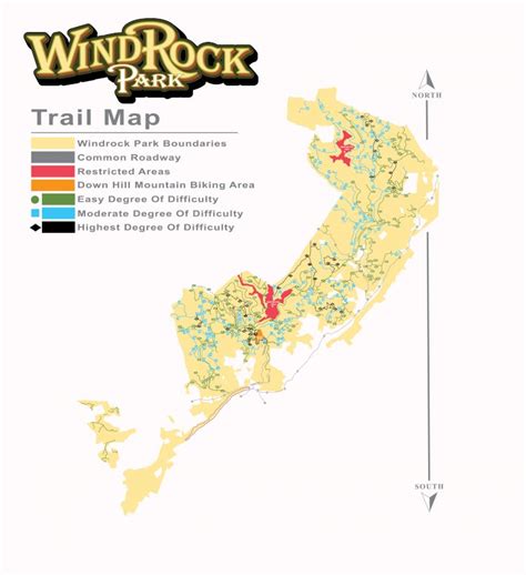 (PDF) NORTH Trail Map Windrock Park Boundaries RESTRICTED …...Windrock Park Boundaries ...