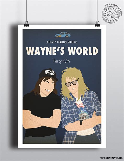 Wayne's World - Minimalist Movie Poster — Posteritty