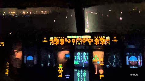 New Delhi Airbus A330-300 Night Cockpit Takeoff HD - YouTube