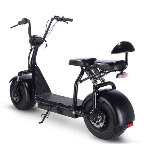 MotoTec Knockout Electric Scooter Adult Urban Cruiser Double Seat Hog ...