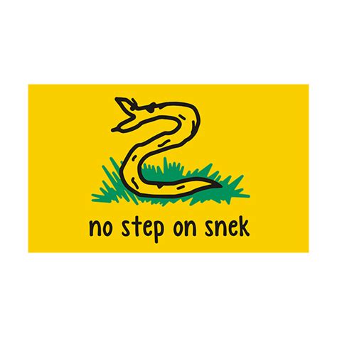 No Step On Snek Gadsden Funny Don't Tread on Me Flag Sticker Decal ...