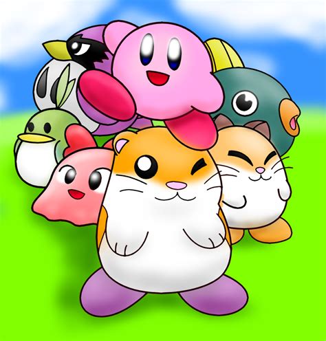 Kirby and his friends by Coonstito on DeviantArt